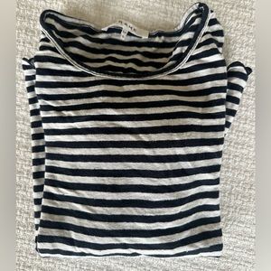 FRAME Striped Linen Shirt 💙 🤍